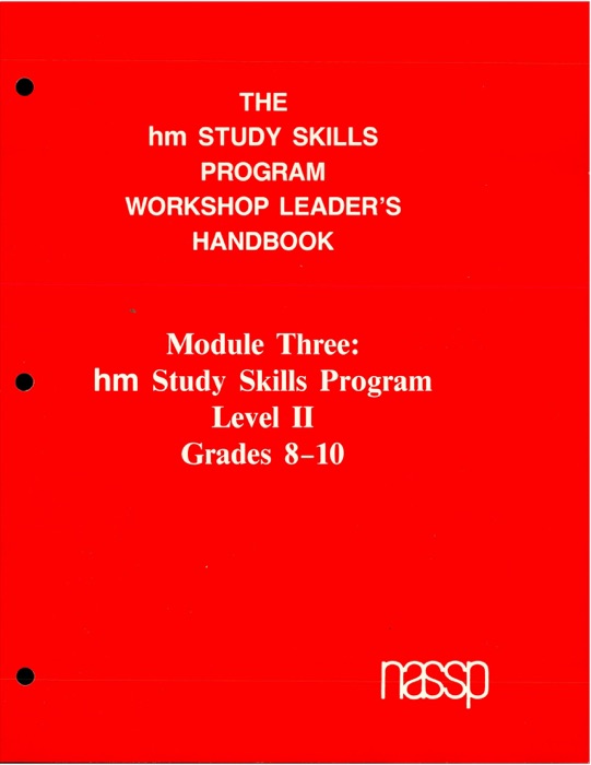 Workshop Leader's Handbook: Level II Grades 8-10