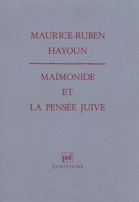 Maïmonide et la pensée juive