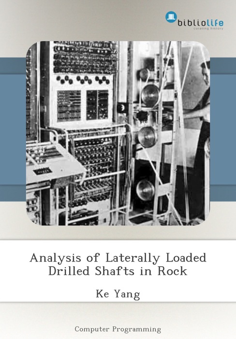Analysis of Laterally Loaded Drilled Shafts in Rock