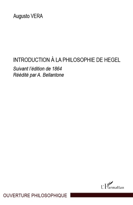 Introduction à la philosophie de Hegel