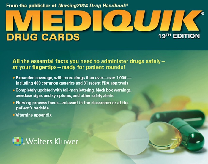MediQuik® Drug Cards: 19th Edition