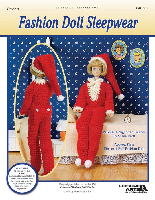 Fashion Doll Sleepwear Crochet ePattern