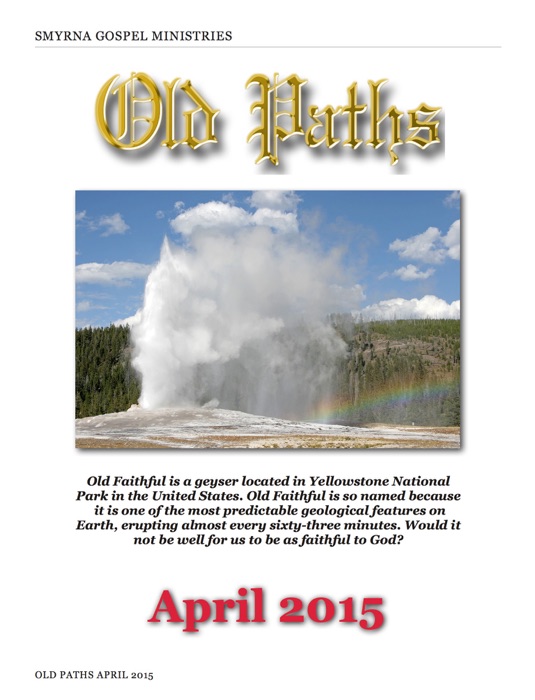 Old Paths April 2015