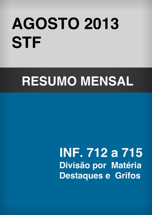 Agosto STF 2013