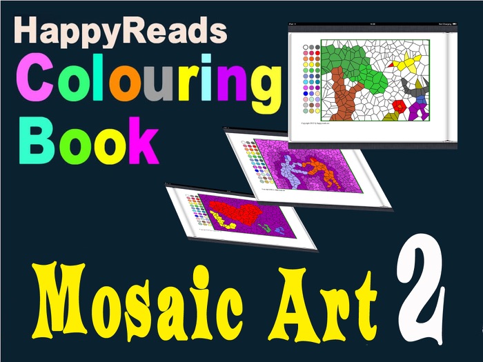 HappyReads Colouring Book – Mosaic Art 2
