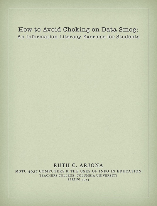 How to Avoid Choking on Data Smog