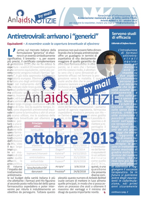 Anlaids Notizie ByMail n. 55 - ottobre 2013