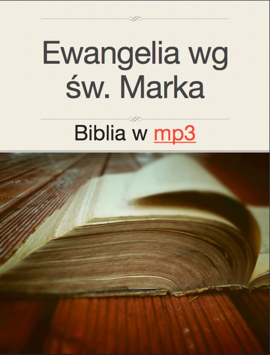 Ewangelia wg św. Marka - Biblia w mp3
