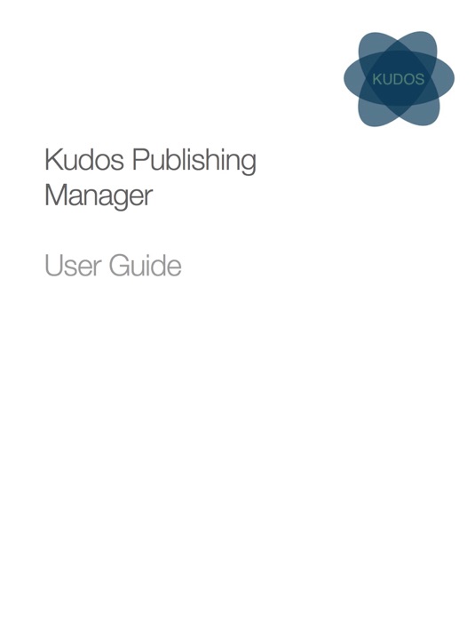 Kudos Publishing Manager