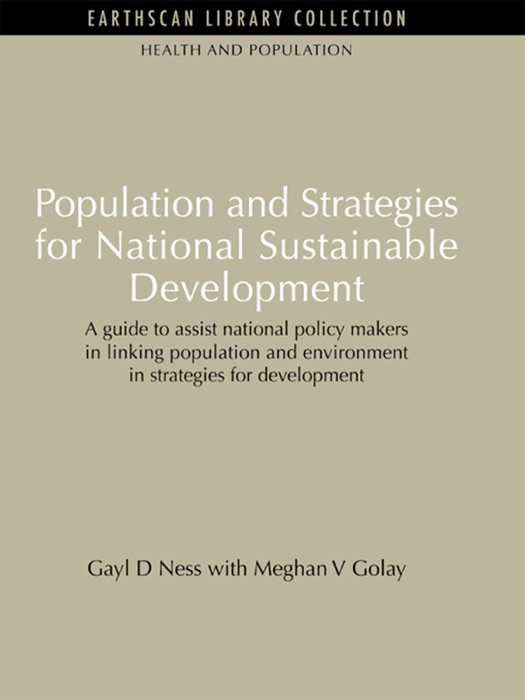 Population and Strategies for National Sustainable Development