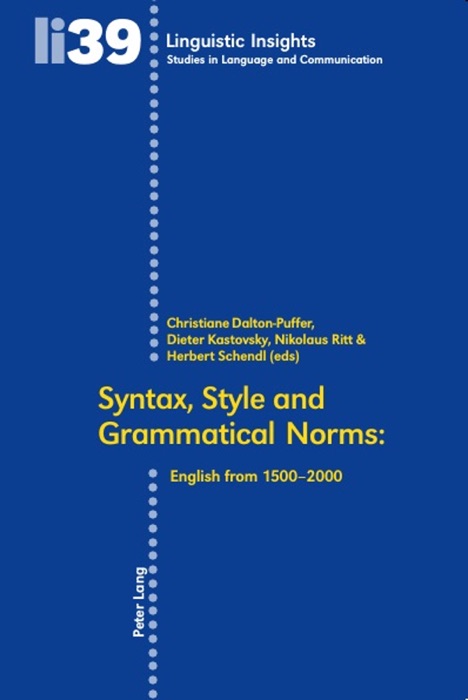 Syntax, Style and Grammatical Norms