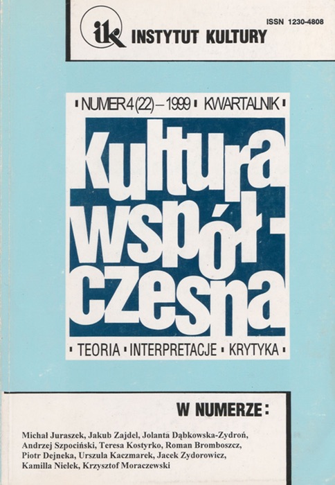 Kultura Współczesna 4/1999