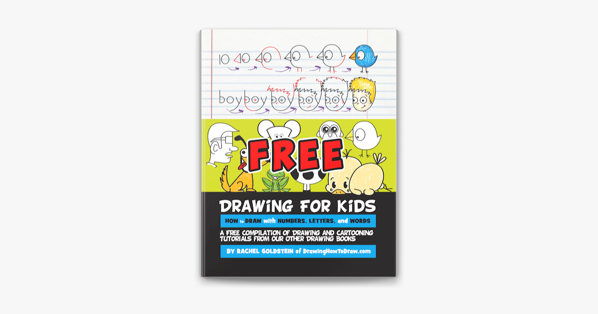 Drawing For Kids How To Draw Cartoons With Letters Numbers And Words On Apple Books