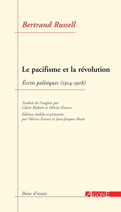 Le Pacifisme et la Révolution