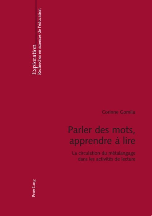 Parler des mots, apprendre à lire