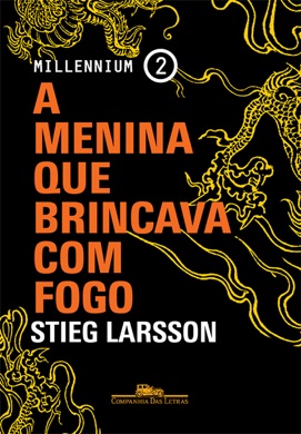 Capa do livro A menina que brincava com fogo de Stieg Larsson