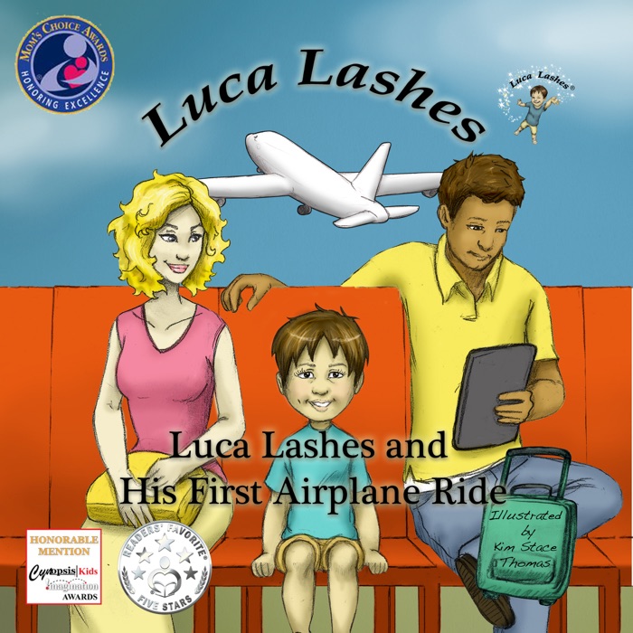 Luca Lashes and his First Airplane Ride