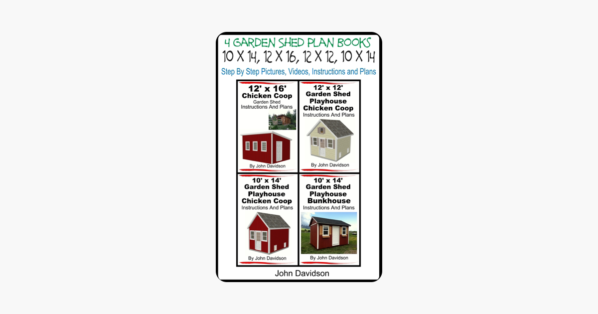 12’ x 16’ Chicken Coop Garden Shed Instructions and Plans