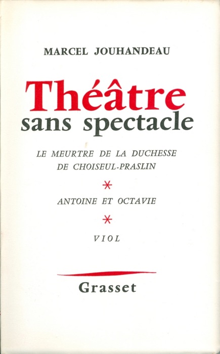 Théâtre sans spectacle