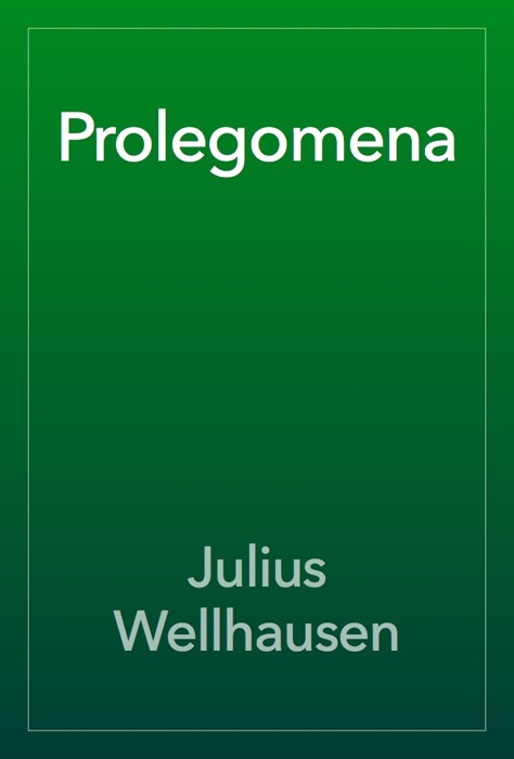 Prolegomena