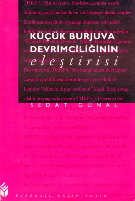 Küçük burjuva devrimciliğinin eleştirisi