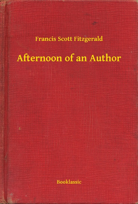 Afternoon of an Author