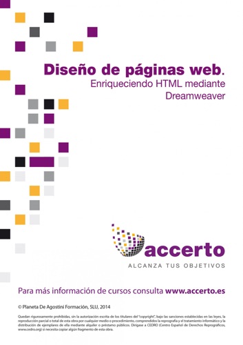 Diseo pginas web Enriqueciendo HTML mediante Dreamweaver
