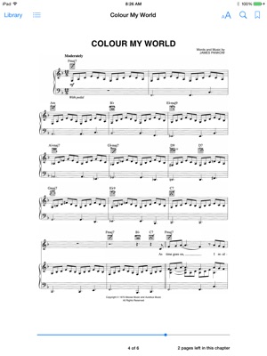 Colour My World Sheet Music Colour My World Sheet Music