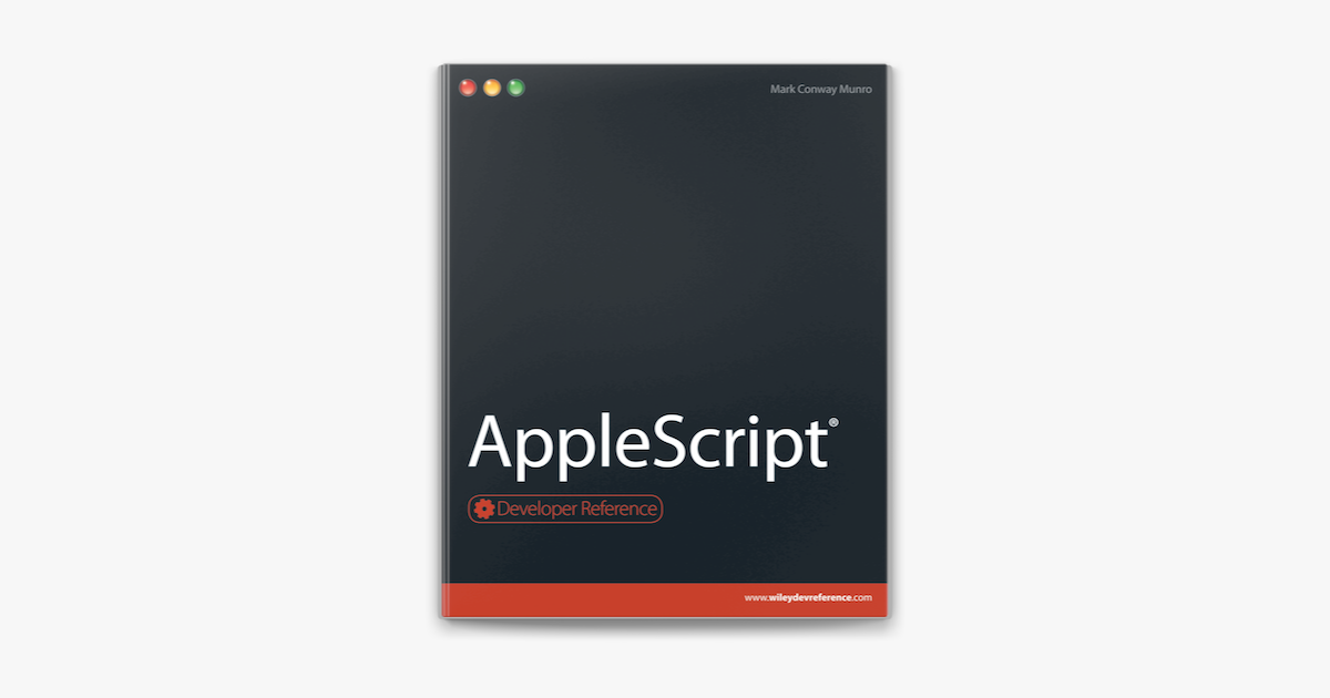 ‎AppleScript On Apple Books