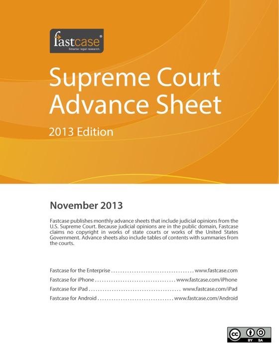 U.S. Supreme Court Advance Sheet November 2013