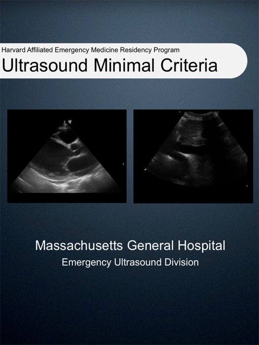 MGH ED Ultrasound Minimal Criteria