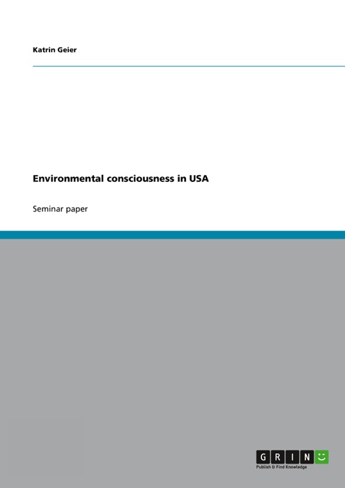 Environmental consciousness in USA