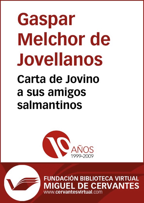 Carta de Jovino a sus amigos salmantinos