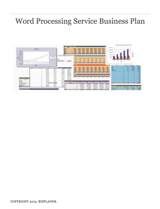Word Processing Service Business Plan