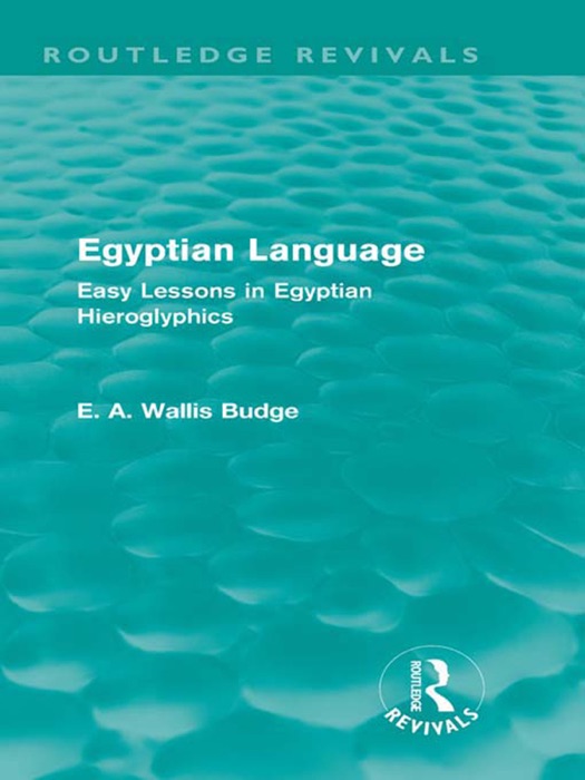 Egyptian Language (Routledge Revivals)