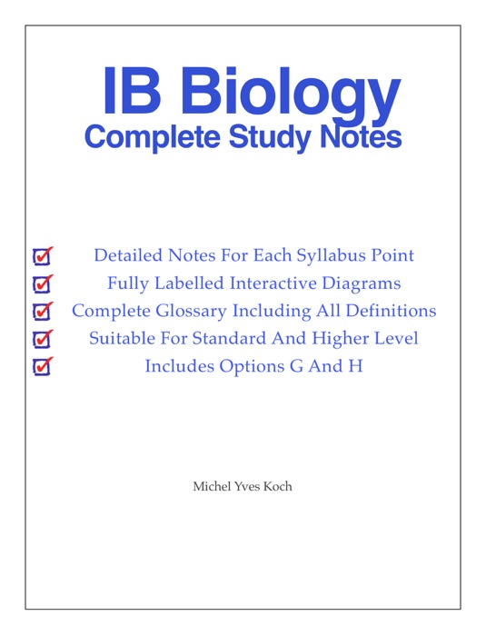 IB Biology Study Guide