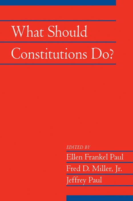 What Should Constitutions Do?