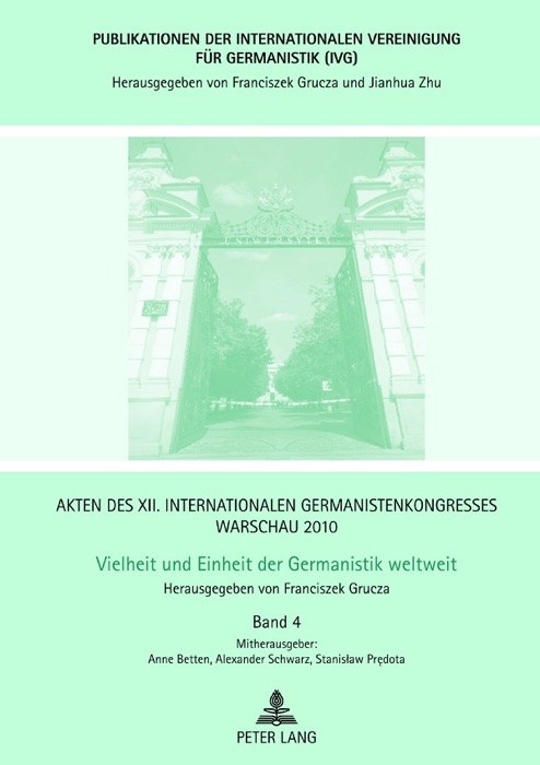 Akten des XII. Internationalen Germanistenkongresses Warschau 2010