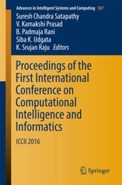 Livres Couvertures de Proceedings of the First International Conference on Computational Intelligence and Informatics