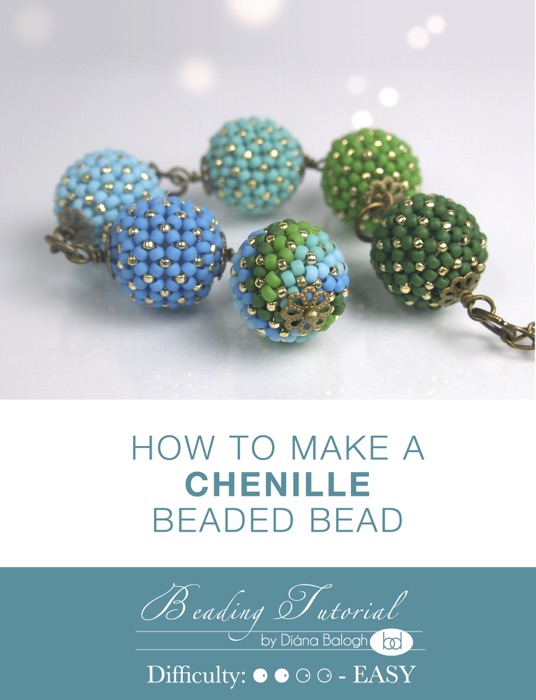 How to make a chenille beaded bead