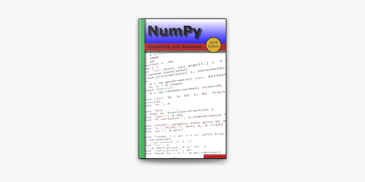 Numpy Questions And Answers On Apple Books