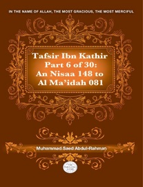 Book's Cover of Tafsir Ibn Kathir Part 6