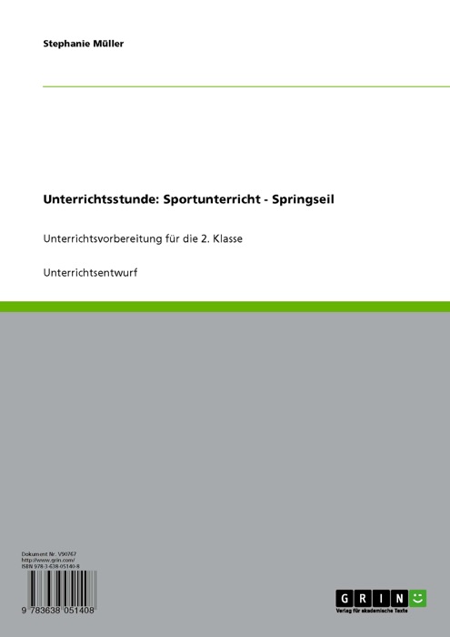 Unterrichtsstunde: Sportunterricht - Springseil