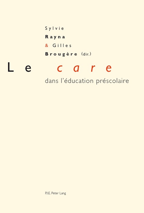 Le care dans l'éducation préscolaire