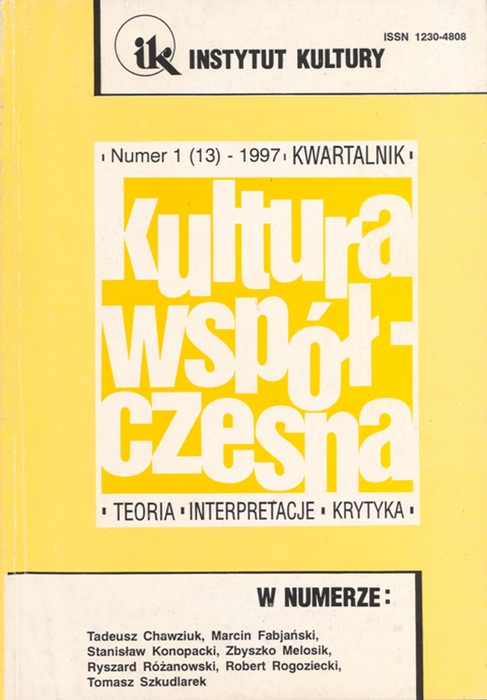 Kultura Współczesna 1/1997