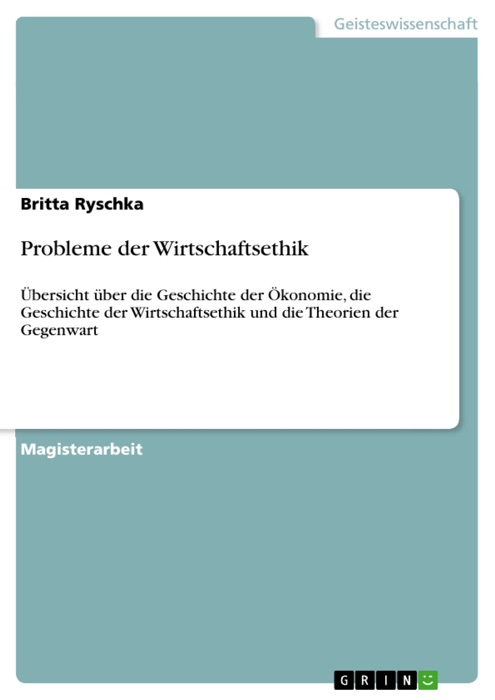 Probleme der Wirtschaftsethik