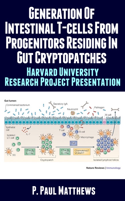 Generation of Intestinal T-Cells from Progenitors Residing in Gut Cryptopatches