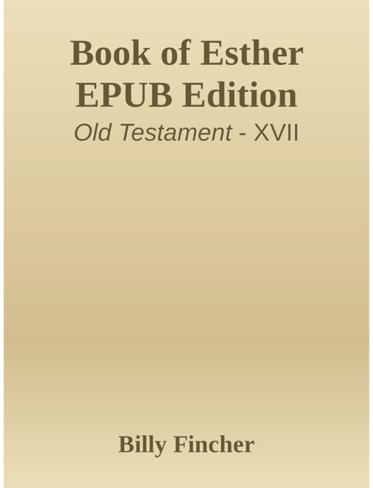 Book of Esther EPUB Edition