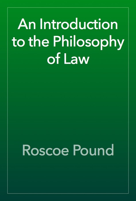 An Introduction to the Philosophy of Law