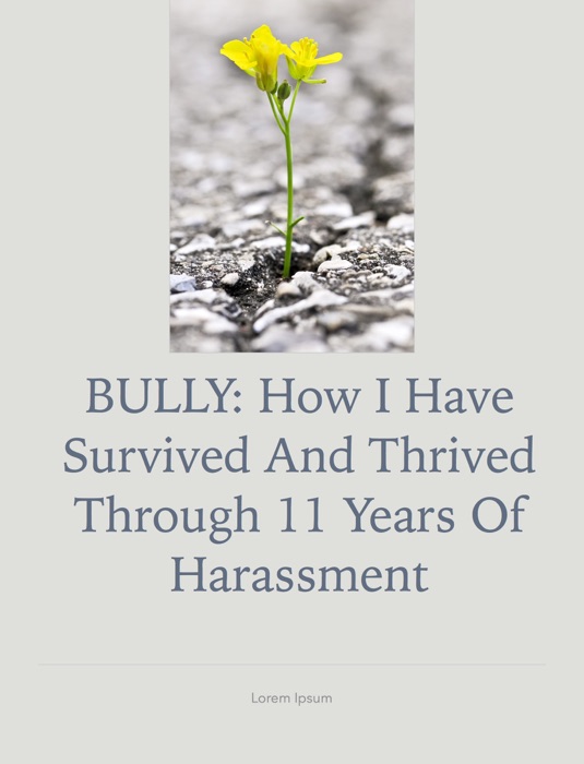 BULLY: How I have survived and Thrived through 11 years of harrassment